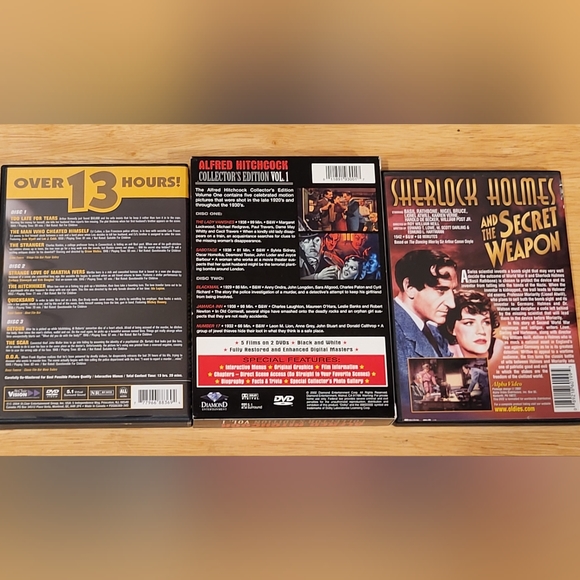 Classic Dvd lot hitchcock film noir sherlock holmes - Picture 5 of 8